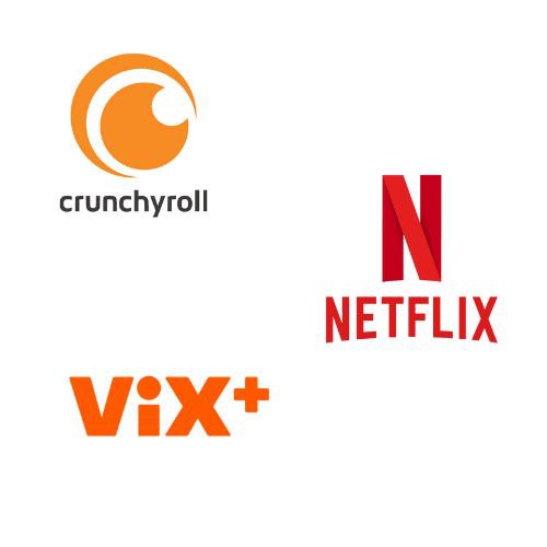 COMBO CRUNCHYROLL + VIX + NETFLIX